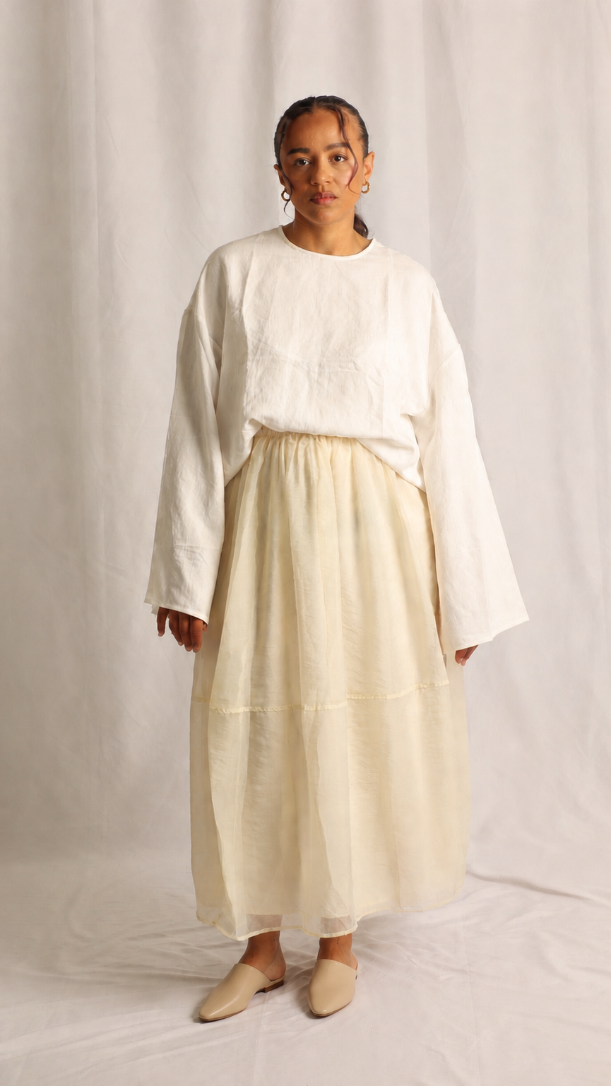 Jupe Organza - Butter Yellow
