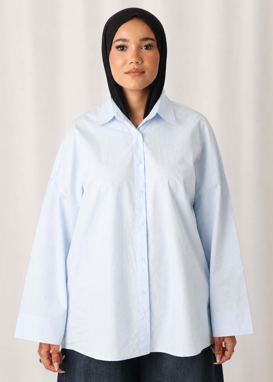 Chemise Oversize Bleue