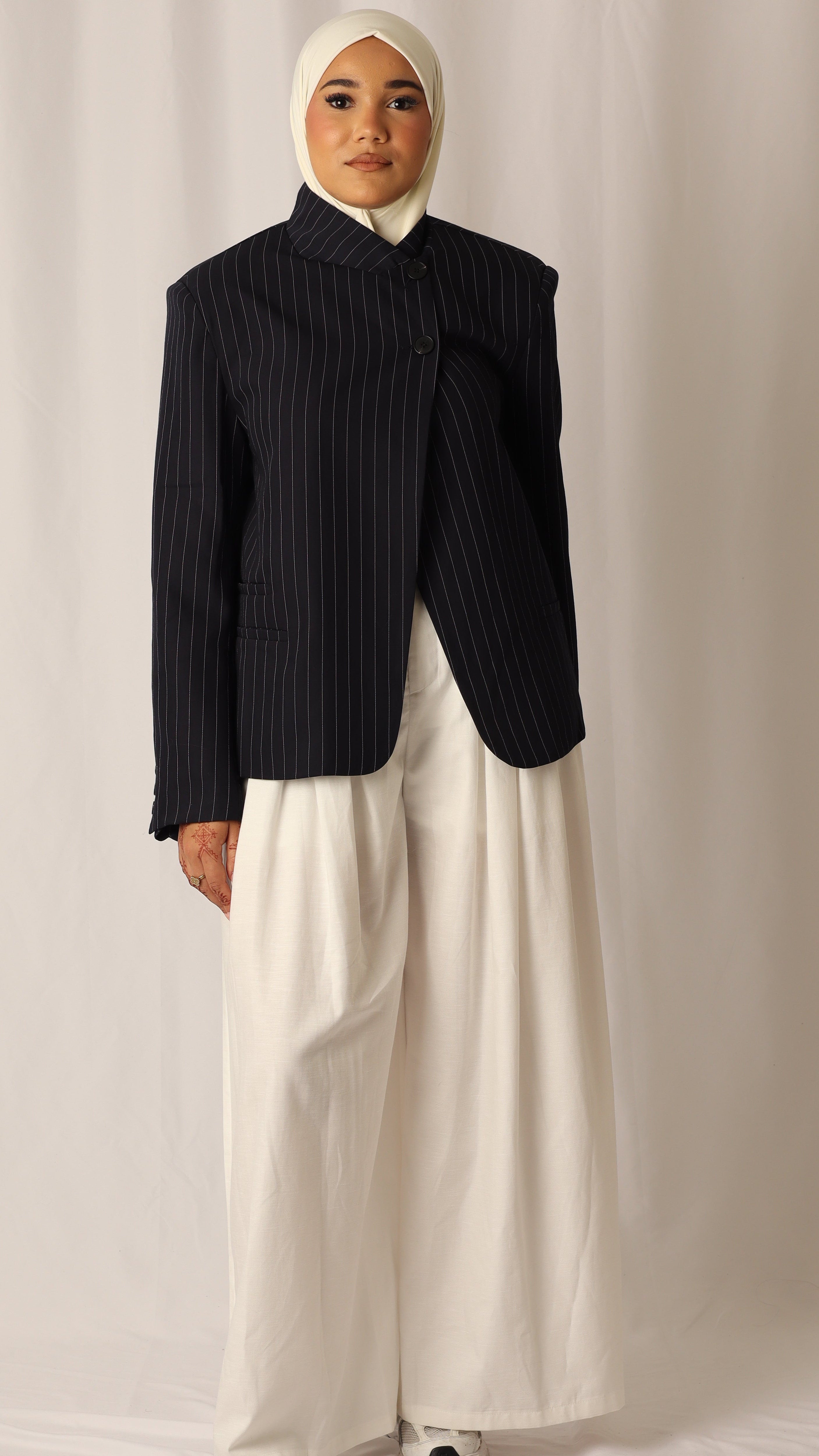 Blazer Asymétrique - Marine
