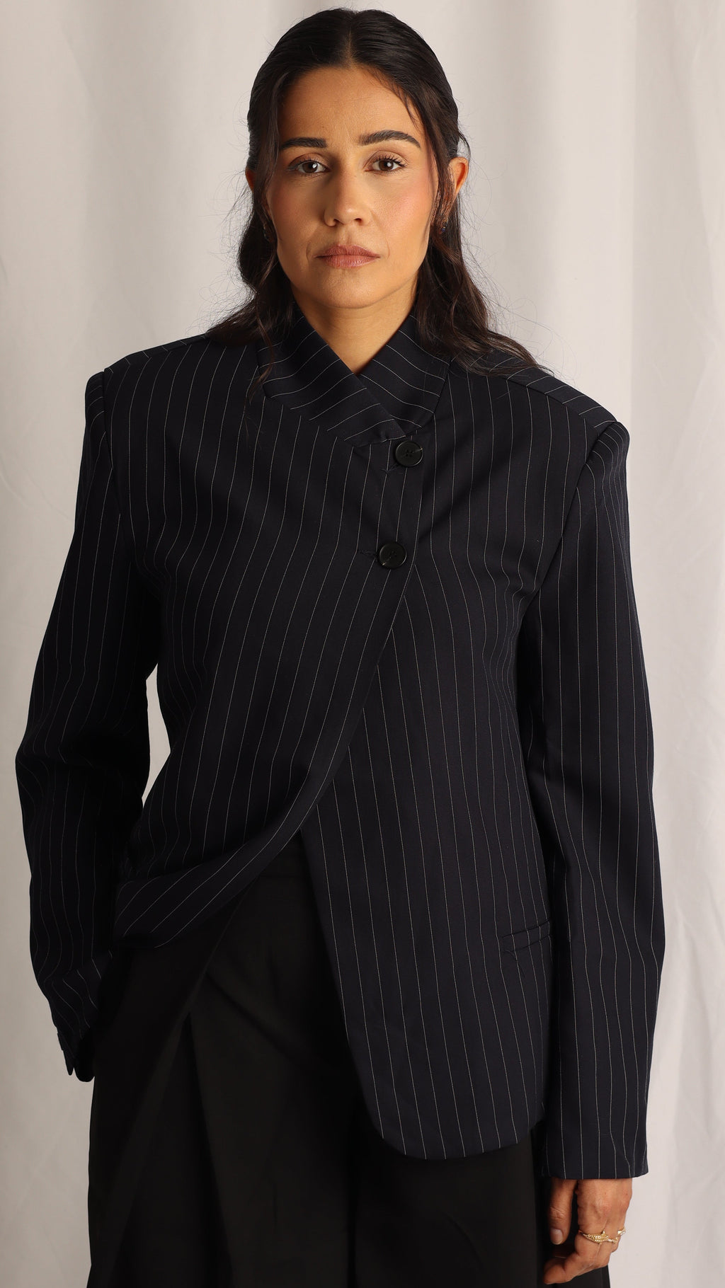 Blazer Asymétrique - Marine